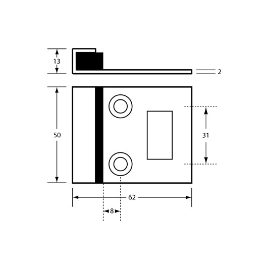 114 Combined Door Bumper & Staple