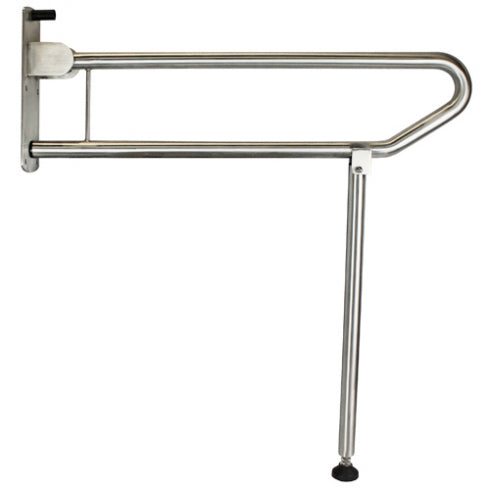 Grab Rail Drop Down Grab Rail With Support Leg 800mm W x 300mm H plus leg