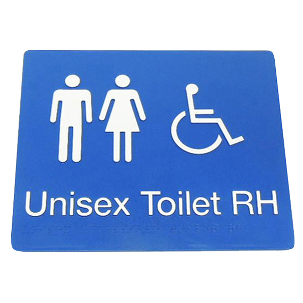 Unisex Disabled Toilet Braille Sign 235 X 180 X 3