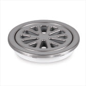 Stubby Floor Grate Stainless Steel Round