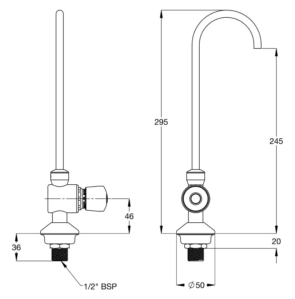 Ezy-Drink® CP-BS Lead Safe™ Hob Mounted Jug/Bottle Filler - MI (RH)