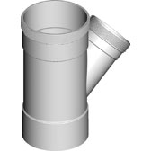 DWV Junction Female / Female 45 Degrees Reducing Plain