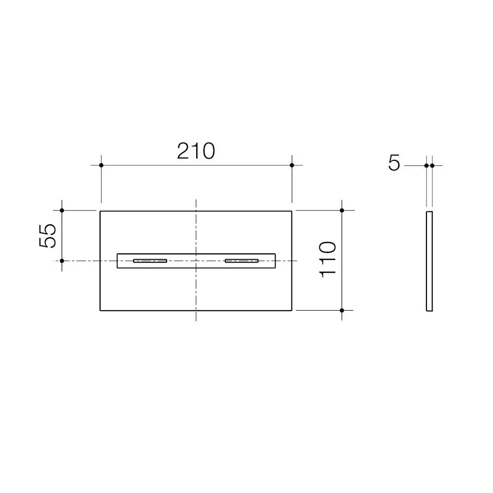 Smart Command Invisi II Panel - Chrome