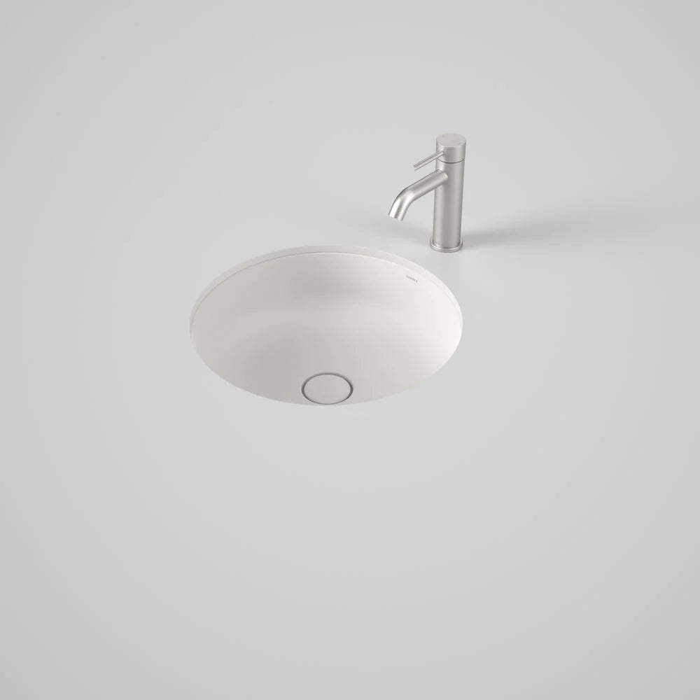 Liano II 440mm Round Under/Over Counter Basin – Matte White