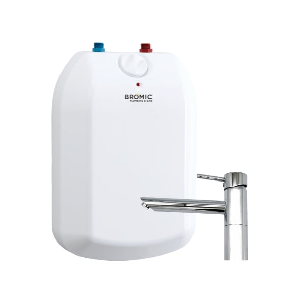 5L Compact Storage Electric Water Heater, Under Sink with Chrome Mixer