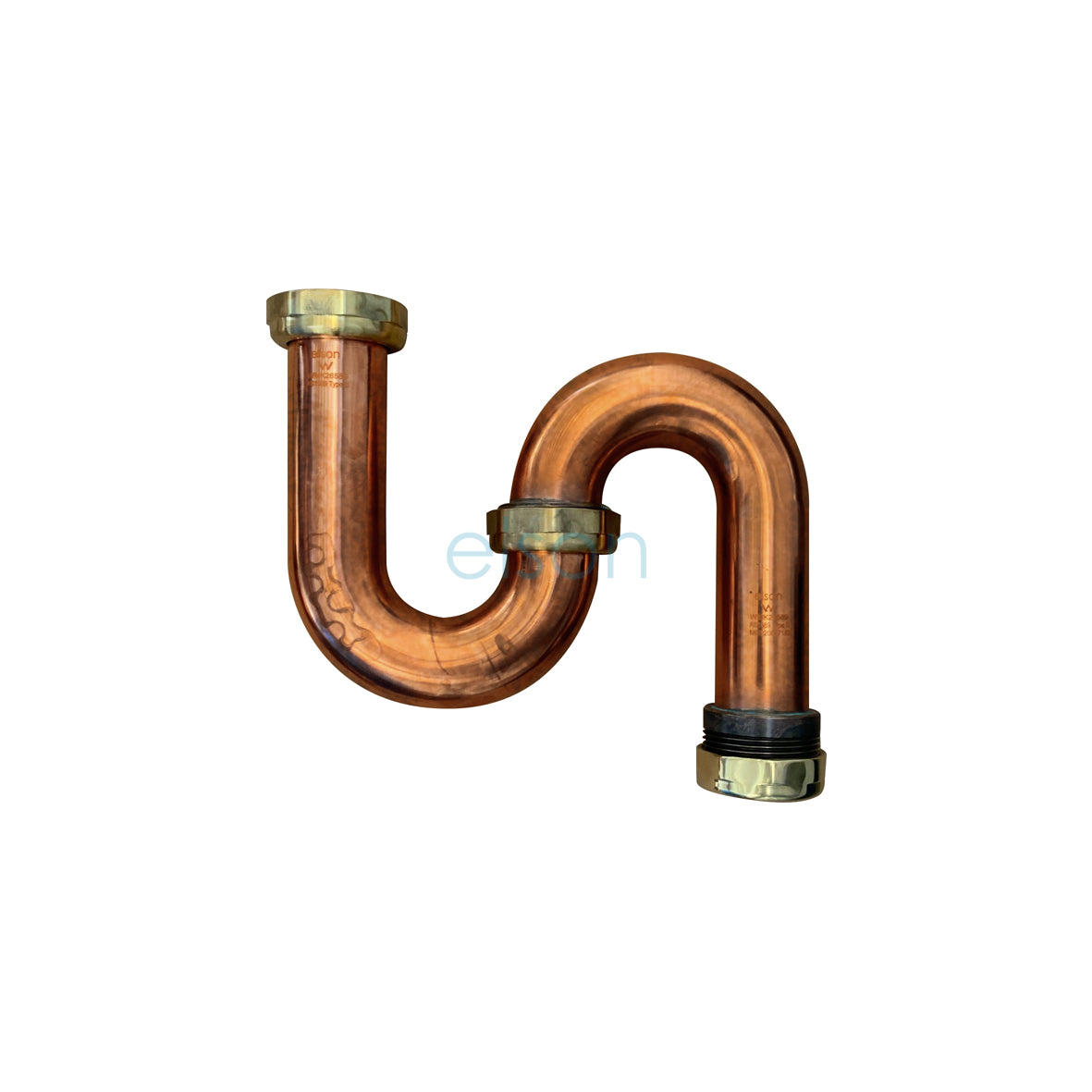 COPPER S TRAP 40mm COPPER FINISH EASY FIX