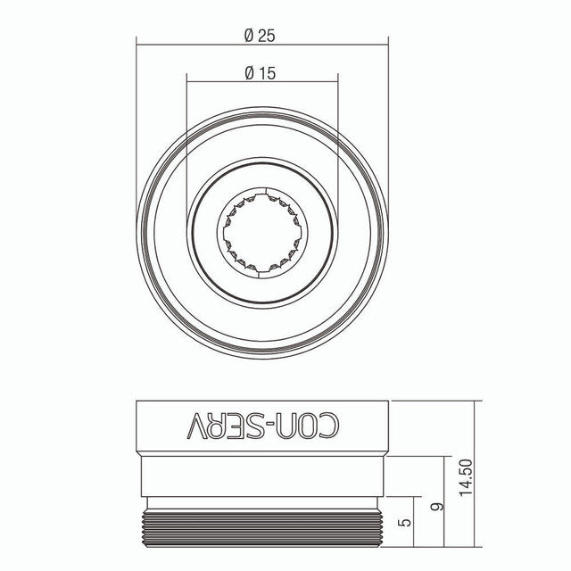 Aerator Flow Control Adaptor Male  Wels 6 Star - 4.5 L/min