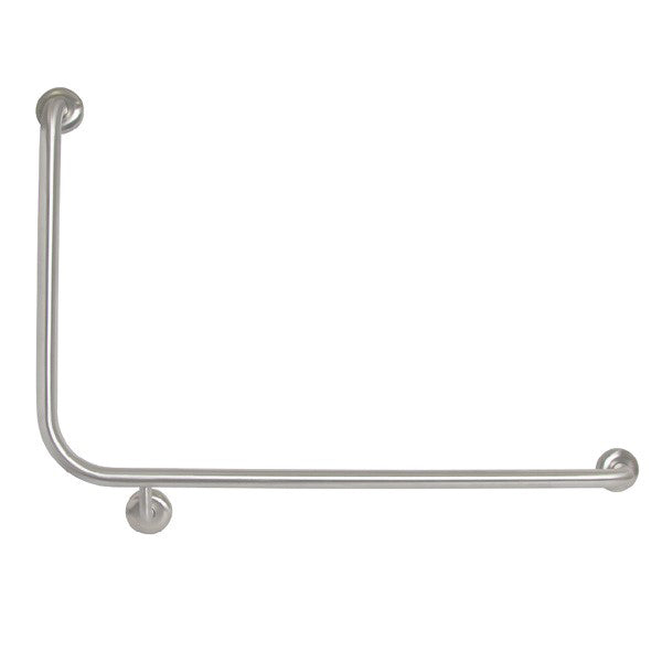 90° Flush Mount Side Wall Grab Rail RH in Antimicrobial