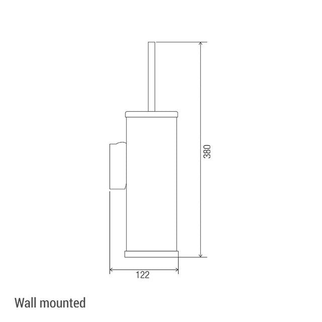 Comfort Wall Mounted Toilet Brush with Holder