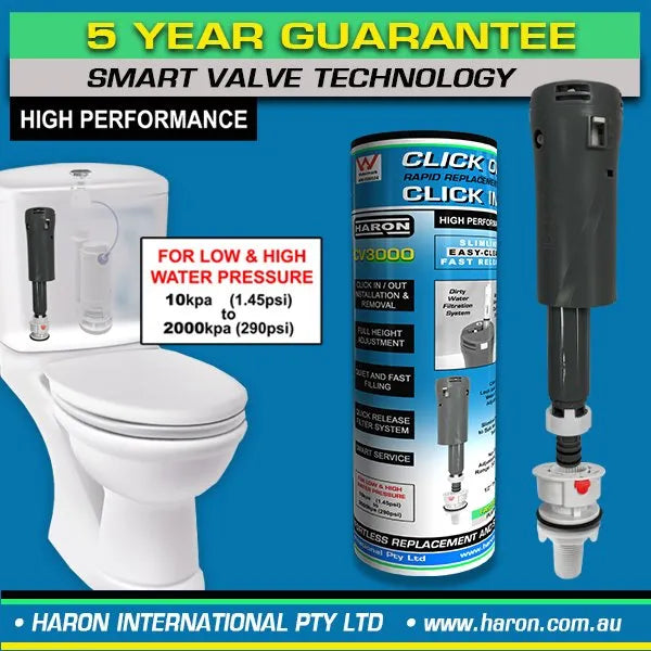 Haron CV3000 – ‘Click-Connect’ Toilet Inlet Valve