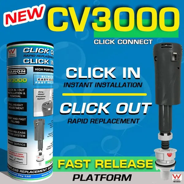 Haron CV3000 – ‘Click-Connect’ Toilet Inlet Valve