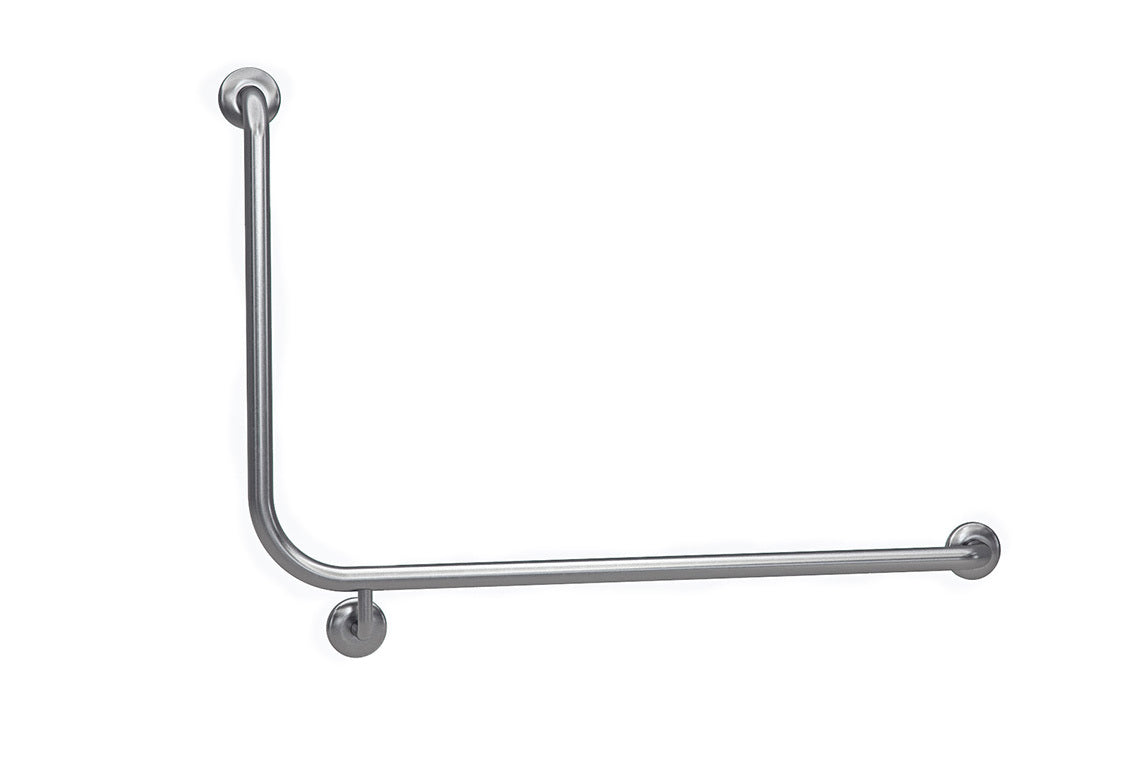 Wellbeing Accessible Toilet Grab Rail with 90° Bend – Right Hand