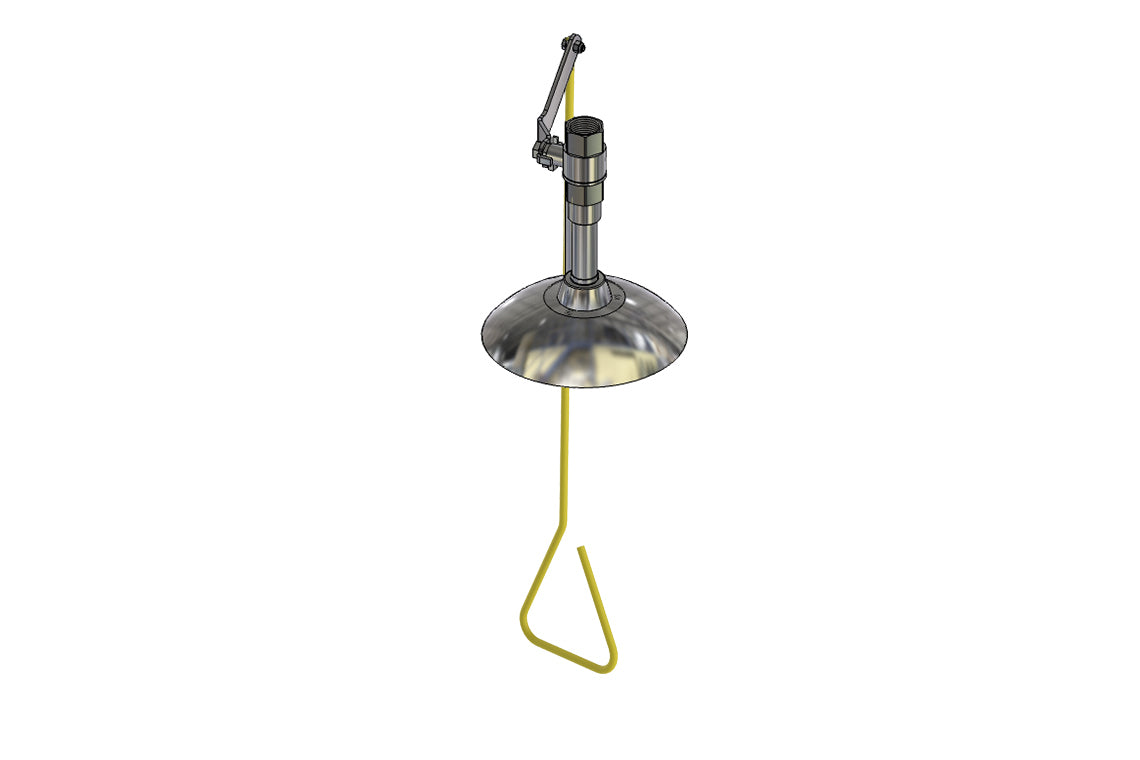 Emergency Ceiling Mounted Hand Operated Deluge Shower