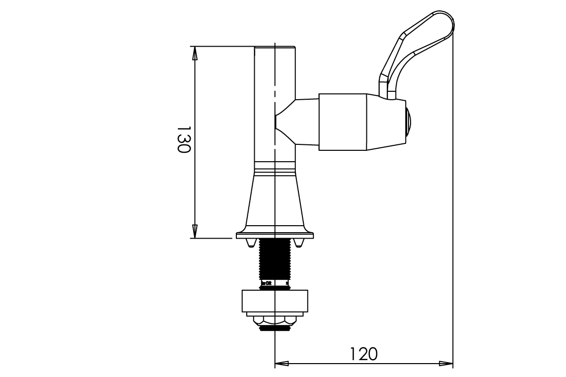 Pre-Mix Single Base – Hob Mounted