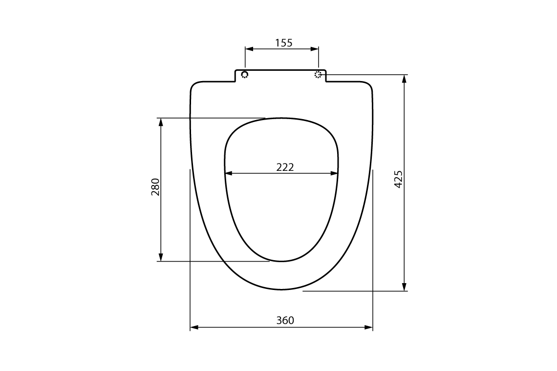 Ifo Pressalit Sign Toilet Seat – Double Flap – White