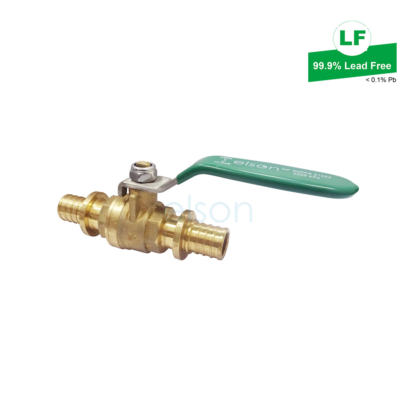 LF BUSHPEX PULL-ON WATER BALL VALVE LF DR BRASS L/H 16mm LF72380