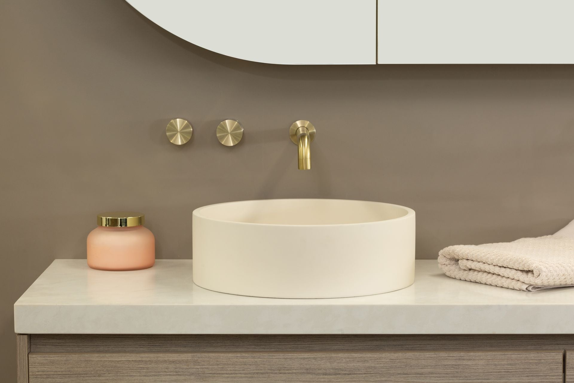 Lusso Concrete Basin | Ash White