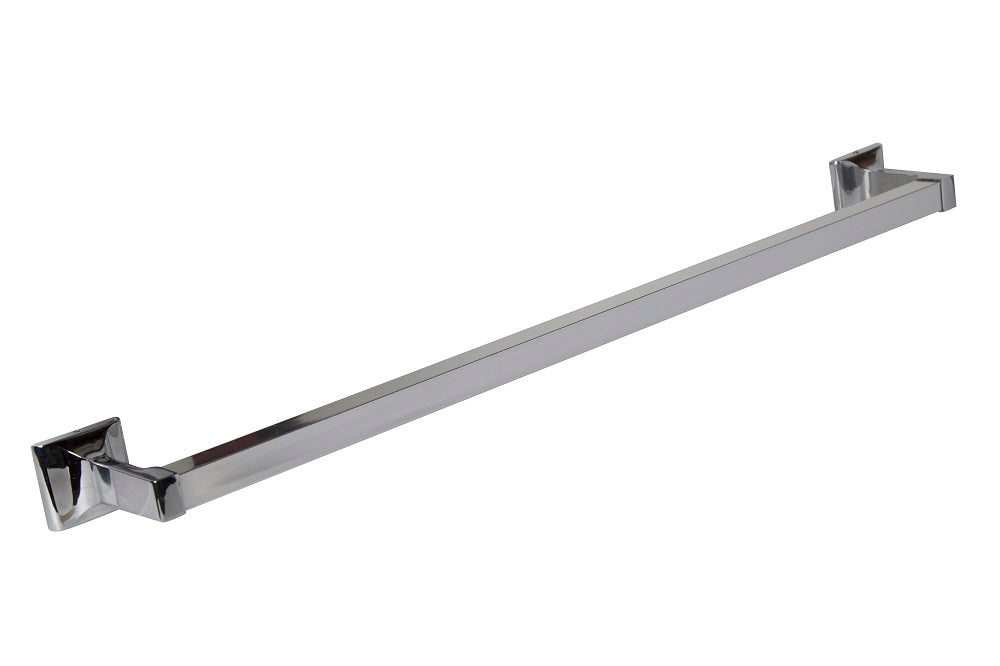 620mm Square Towel Bar in Polished Chrome Look Aluminum