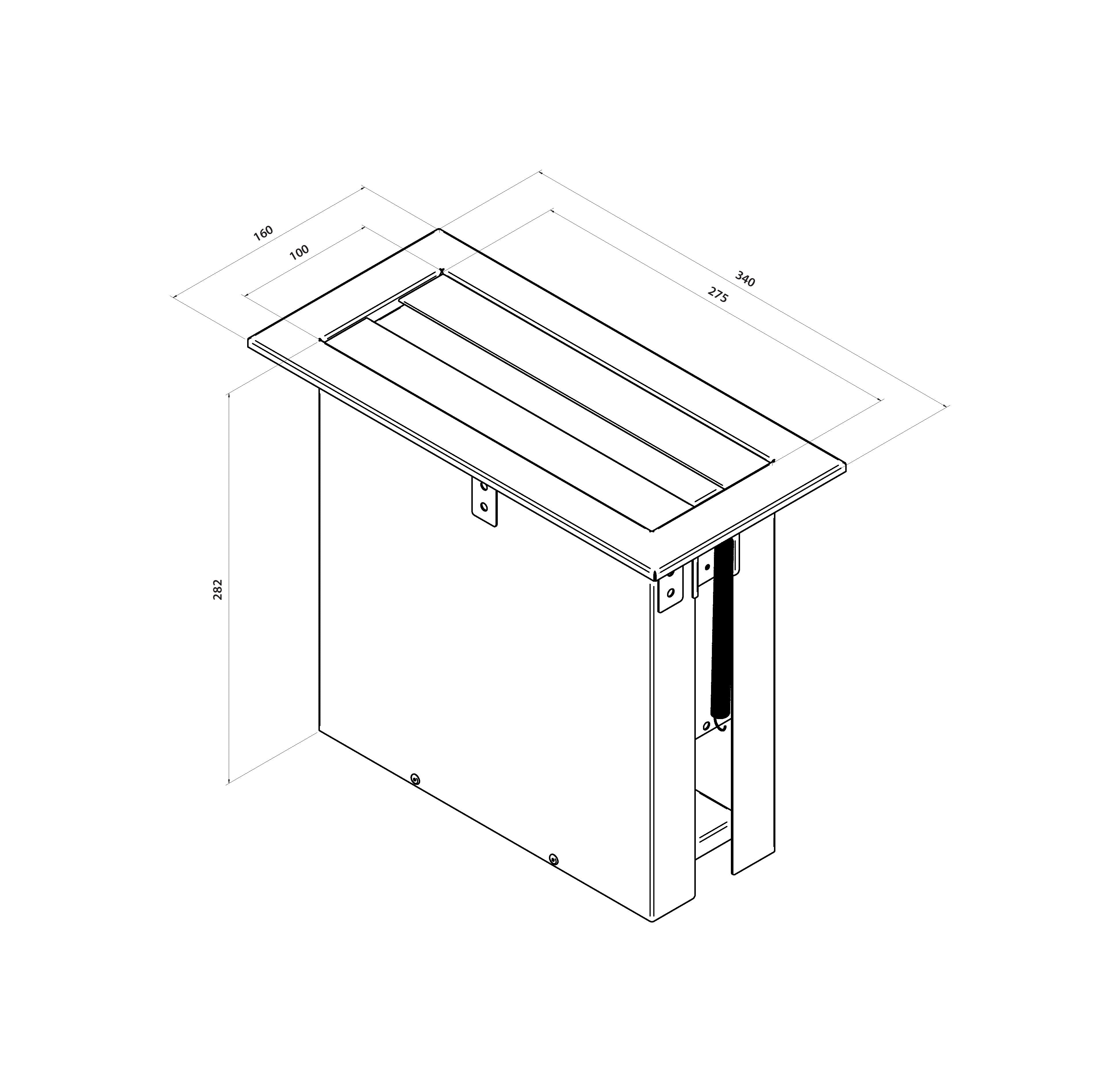 Counter Top Recessed Paper Towel Dispenser in Satin Stainless Steel