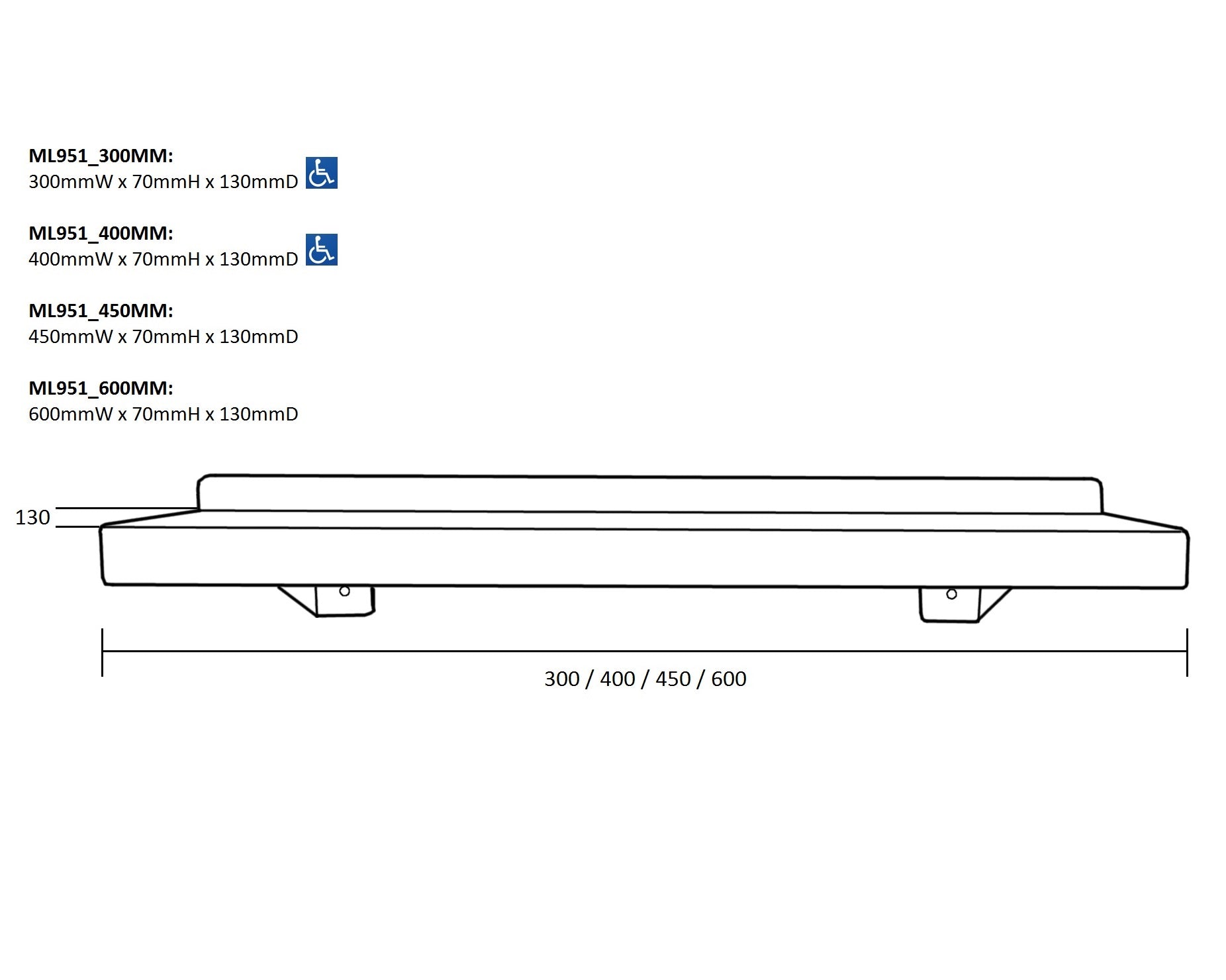 Utility Shelf in Satin Stainless Steel