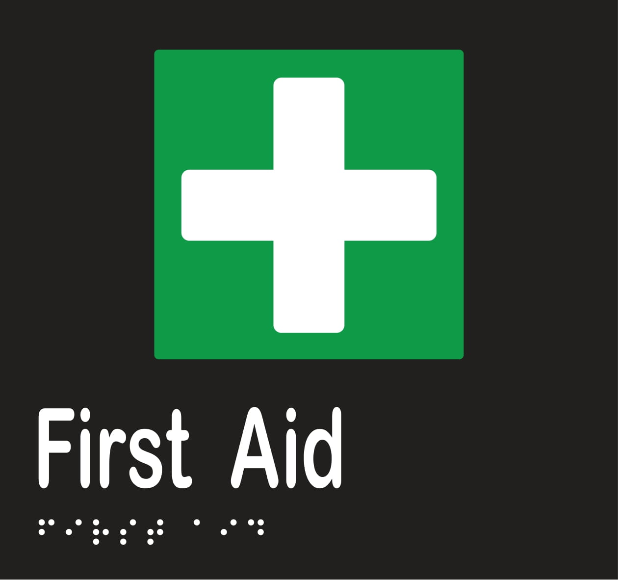 First Aid Braille Sign