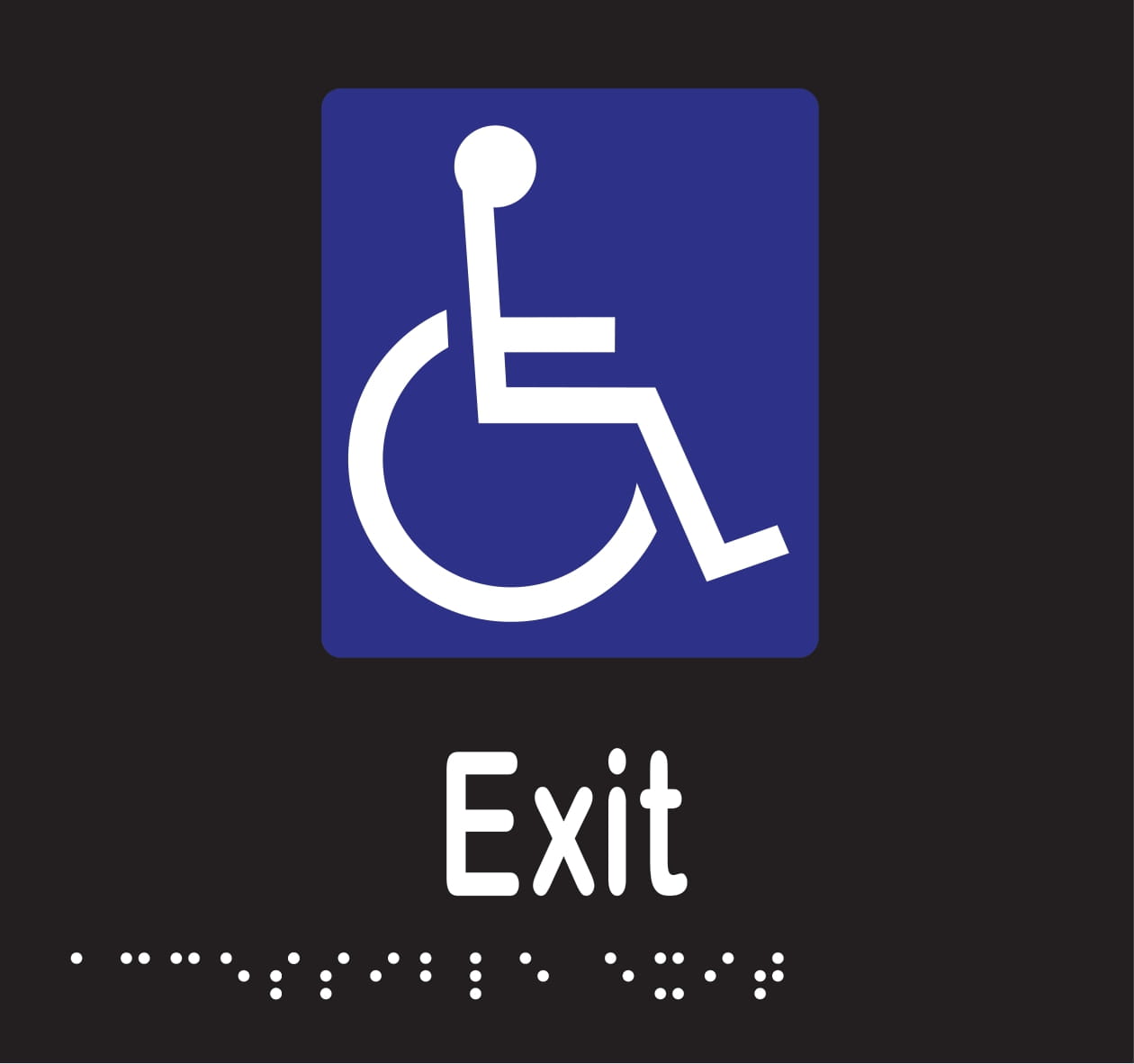 Accessible Exit Braille