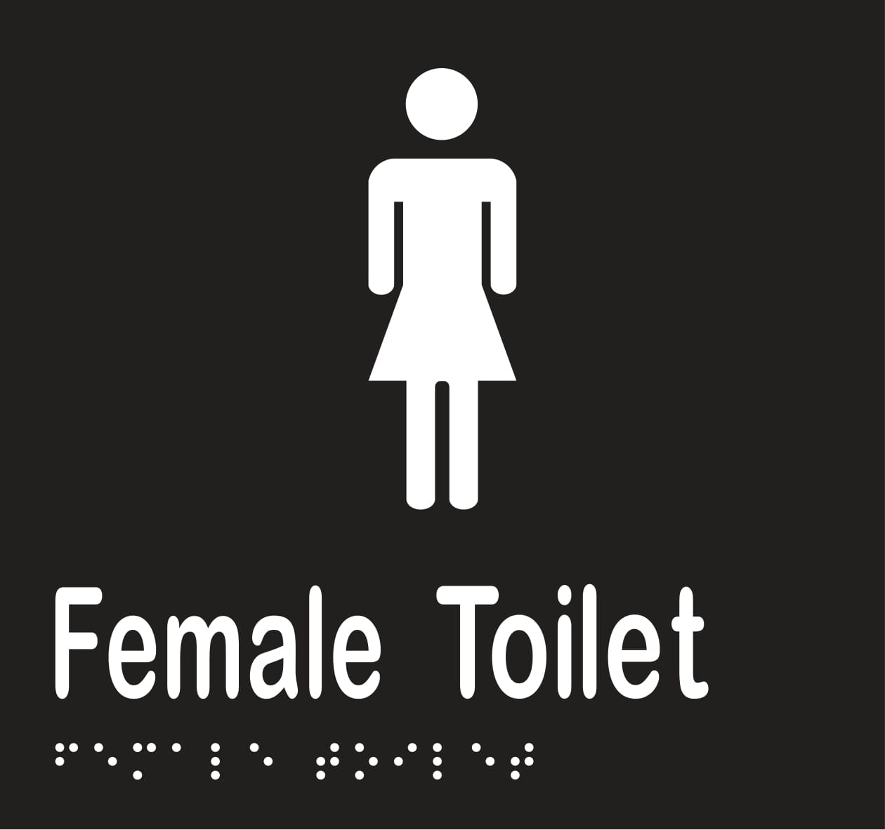 Female Toilet Braille