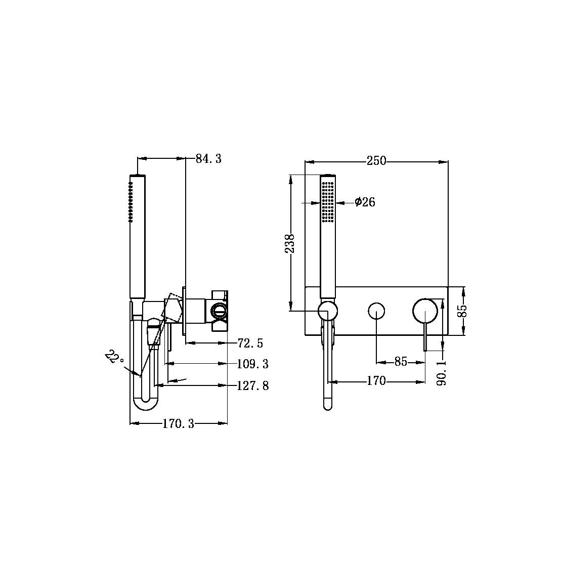 Mecca Shower Mixer Divertor System