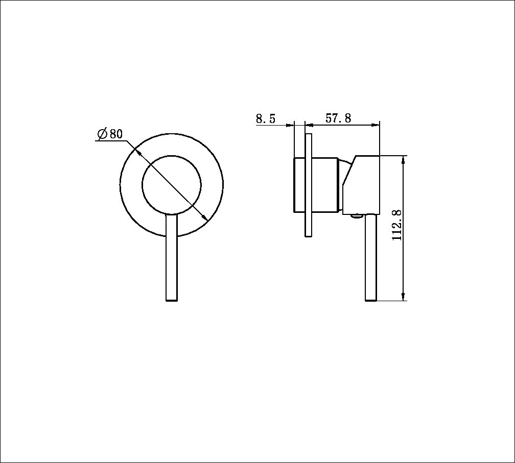 Dolce Shower Mixer Trim Kits Only