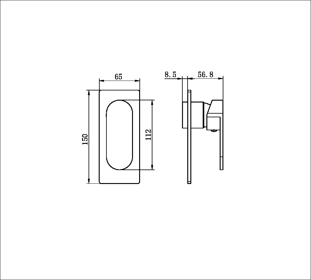 Ecco Shower Mixer Trim Kits Only