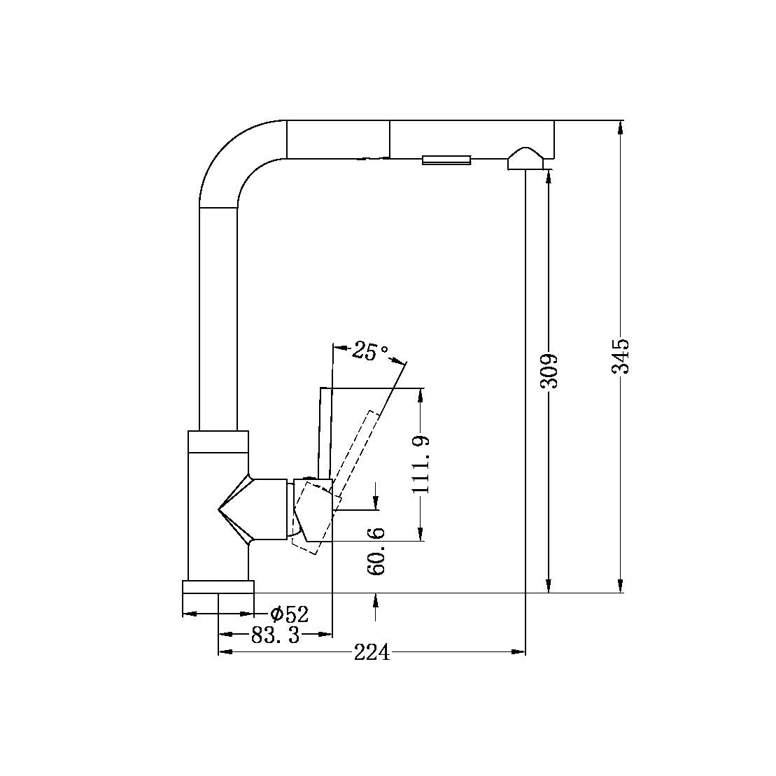 Pull Out Vegie Spray Sink Mixer