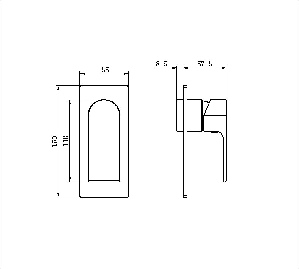 Bianca Shower Mixer Trim Kits Only