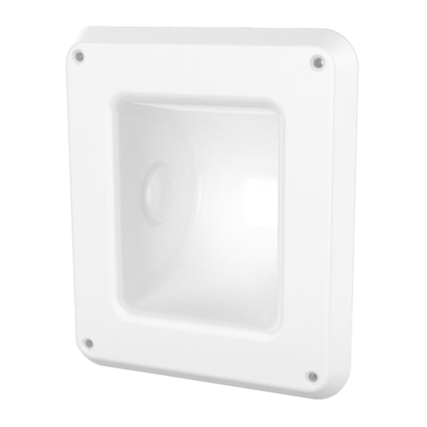 Wallgate Anti-Ligature, A/V Recessed Toilet Roll Holder Solid Surface White