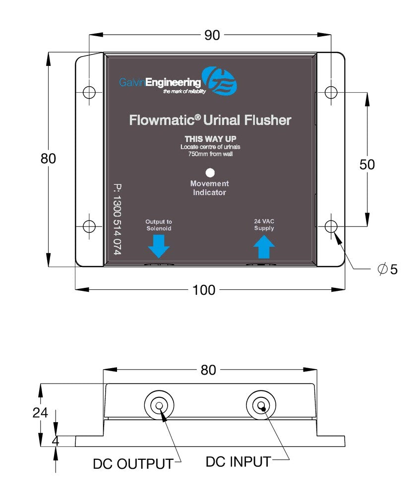 Flowmatic® Electronic Concealed Sensor for TZ-FLOWFLUS 24v AC