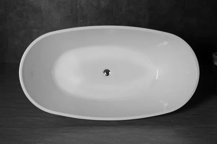 Vinny Egg Shape Bathtub 1700 NF & Gloss White