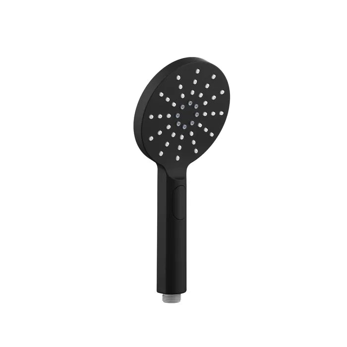 Pavia Twin Shower on Rail Bottom Inlet Round Black