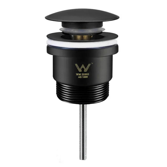 Universal Mushroom Pop up Waste Matt Black 32MM