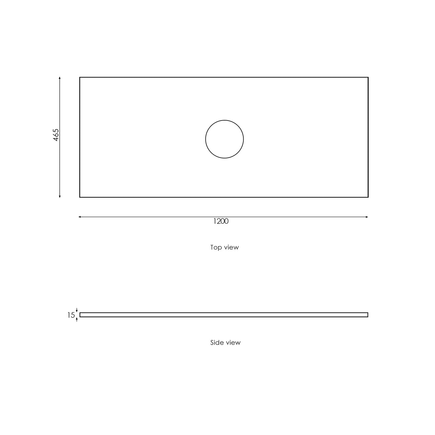 Satin Light Grey Hampton Mark Ii 1200MM Wall Hung Vanity Rock Plate Counter Top