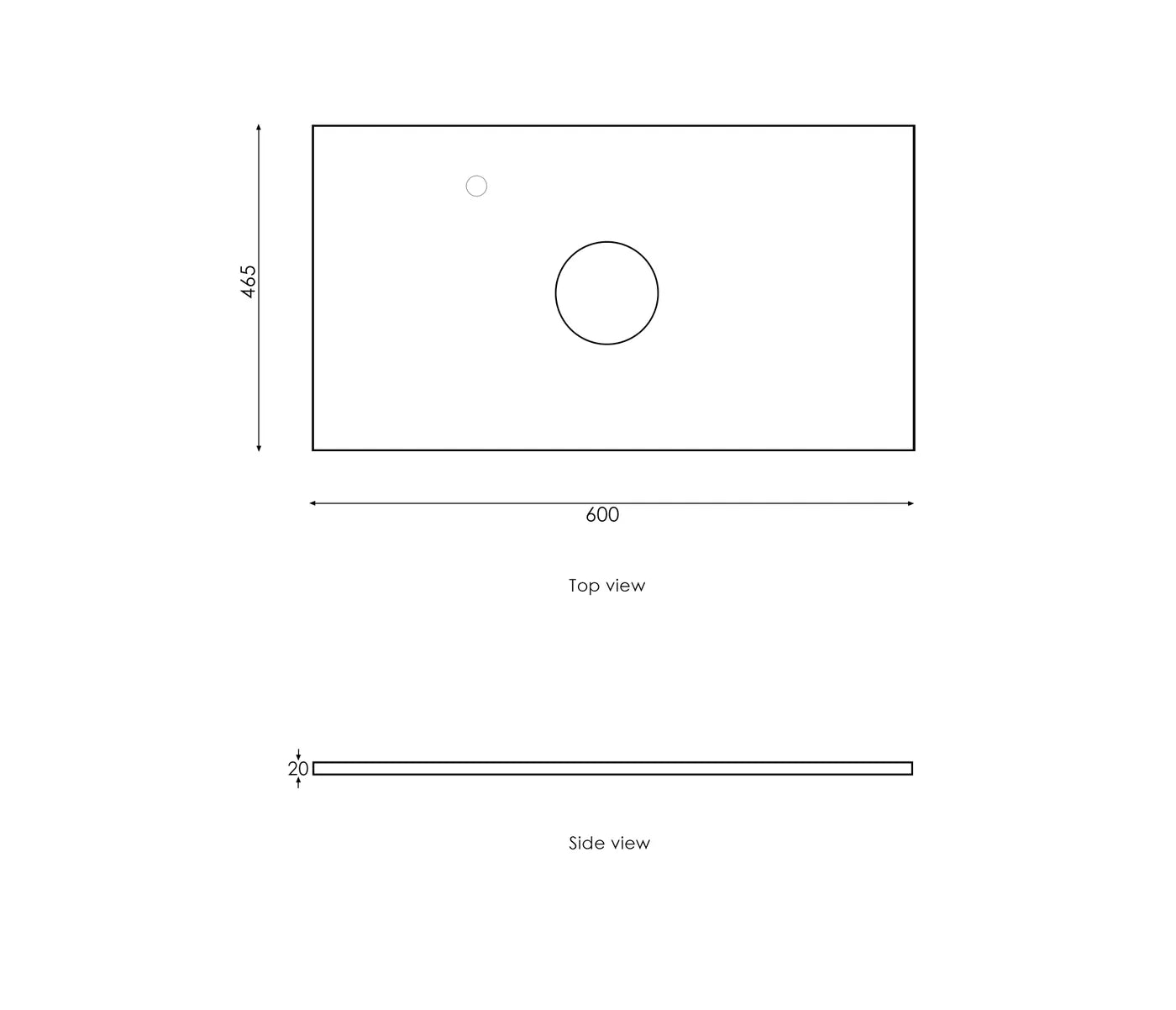 Satin White Noosa 750MM Wall Hung Vanity Ultra Delux Stone Top