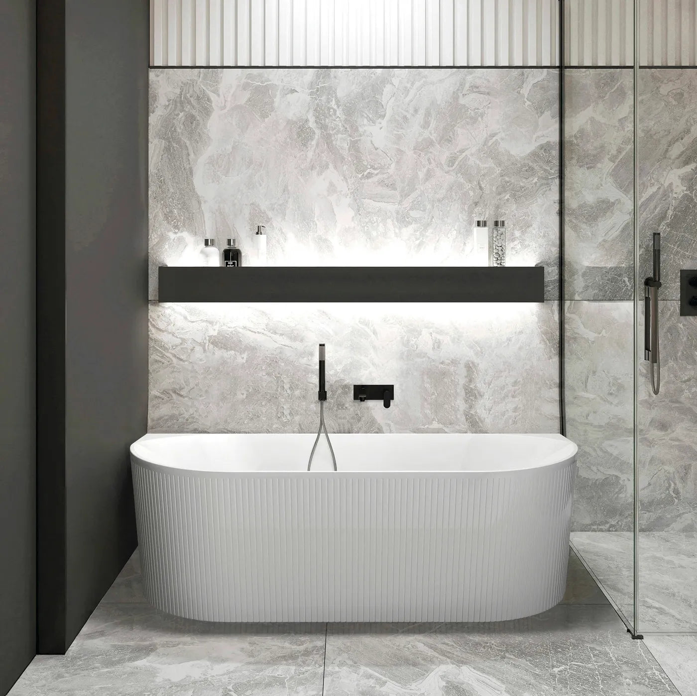 Attica Noosa Bath BTW Multifit 1500 Gloss White