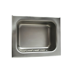 Anti-Ligature Recessed Heavy Duty Soap Holder in Satin Stainless Steel