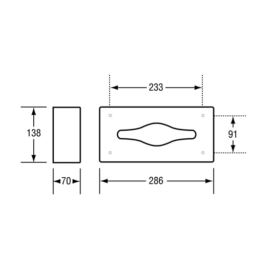 Multi Function Dispenser - Surface Mounted in Polished Stainless Steel