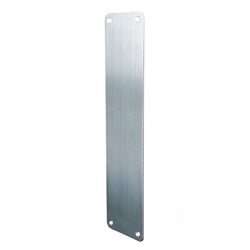 Push Plate in Satin Stainless Steel