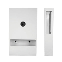 Interfold Toilet Paper Dispenser in White Powder Coat