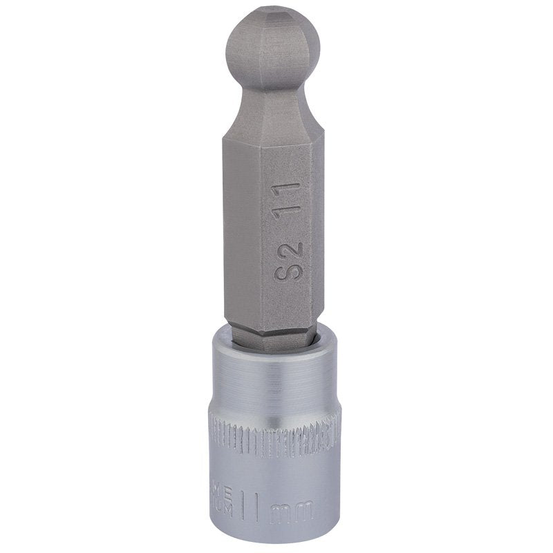Draper Tools 3/8 Sq. Dr. Ball End Hexagonal Socket Bits (11mm)