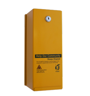 SHARPS DISPOSAL BOX | SAFETY YELLOW