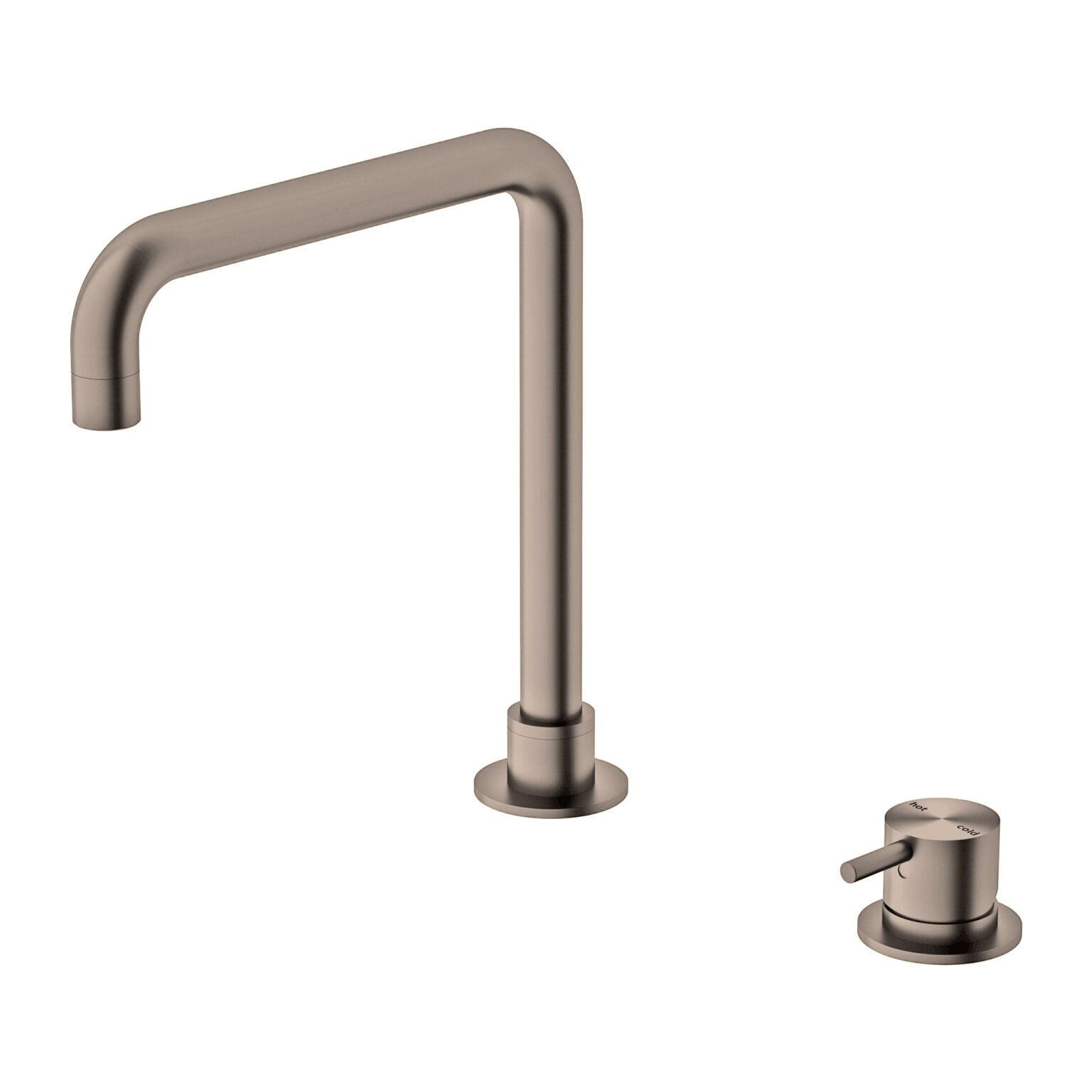 Mecca Hob Basin Mixer and Spout (Square)