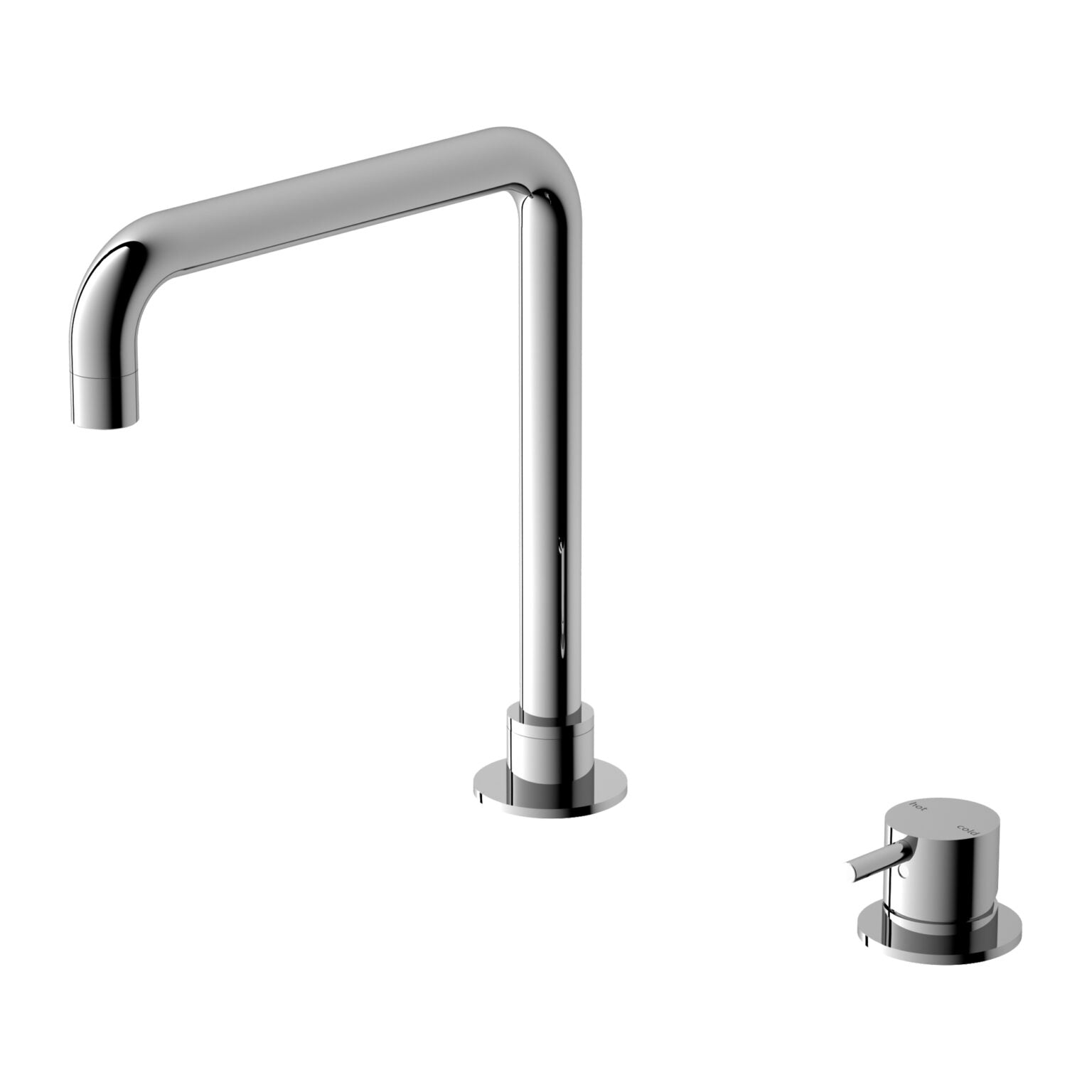 Mecca Hob Basin Mixer and Spout (Square)