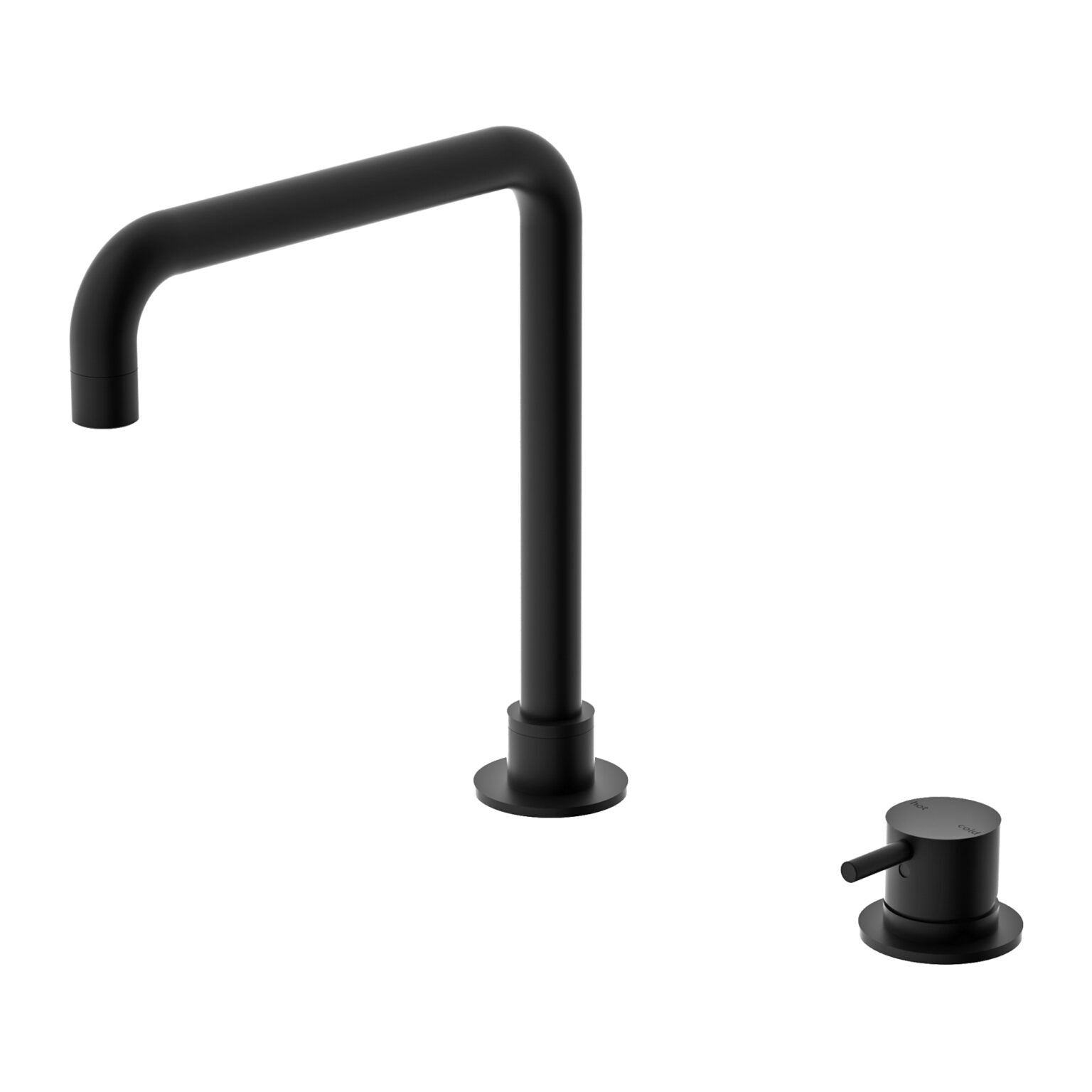 Mecca Hob Basin Mixer and Spout (Square)